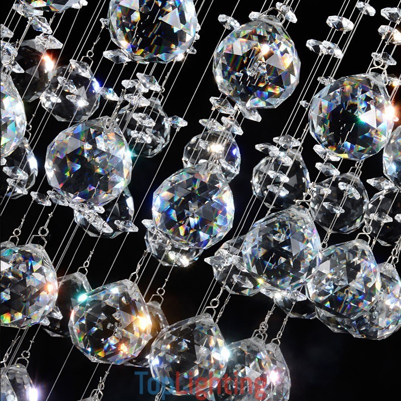 15 Lights Modern K9 Crystal Ceiling Pendant Light Indoor Chandelier Lighting Lamps Fixtures