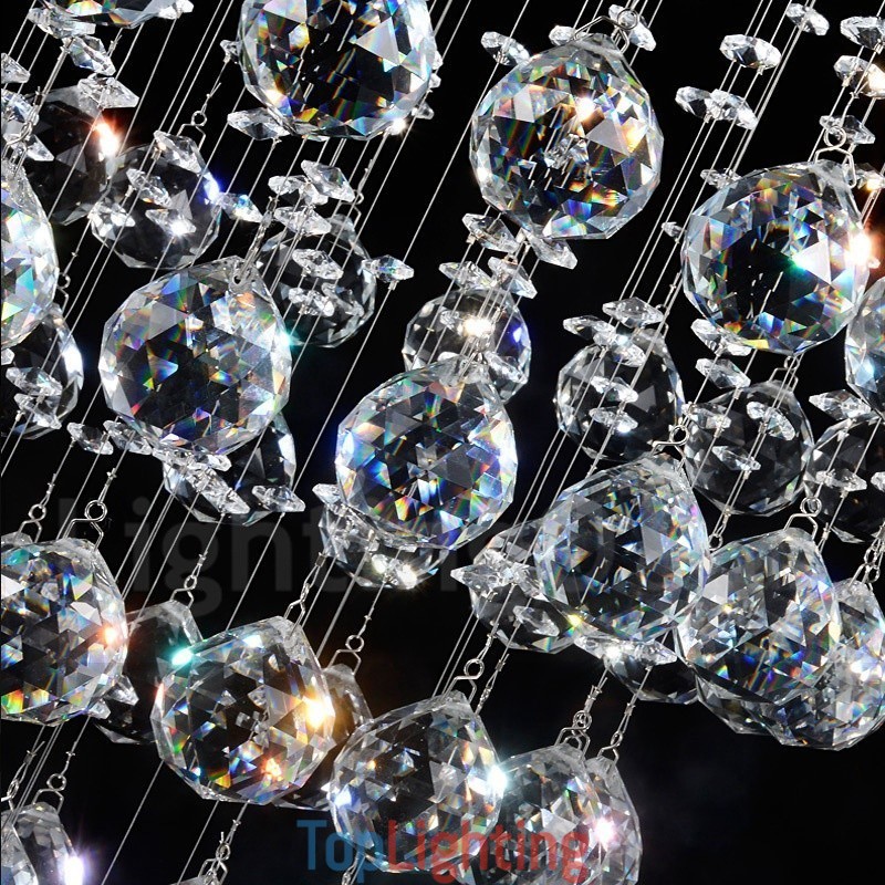 21 Lights Modern K9 Crystal Ceiling Pendant Light Indoor Chandelier Lighting Lamps Fixtures