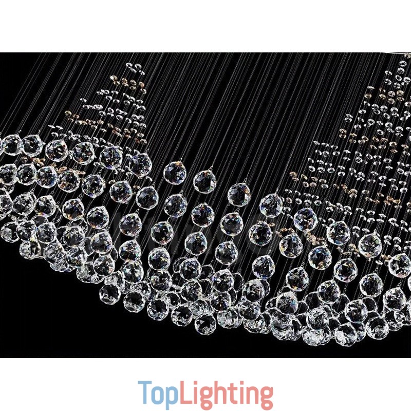 10 Lights Modern K9 Crystal Ceiling Pendant Light Indoor Chandelier Lighting Lamps Fixtures