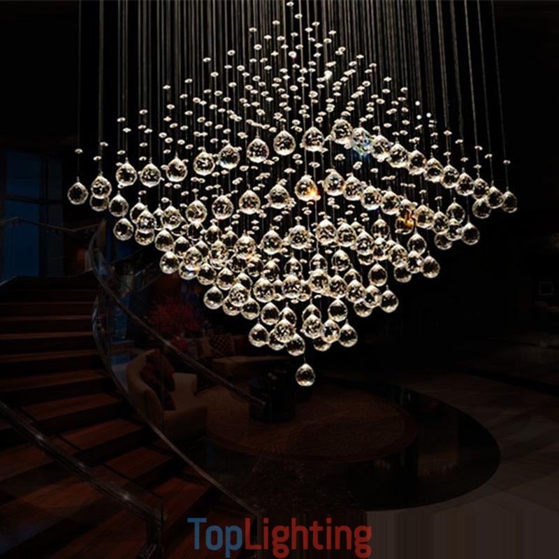 9 Lights Modern K9 Crystal Ceiling Pendant Light Indoor Chandelier Lighting Lamps Fixtures