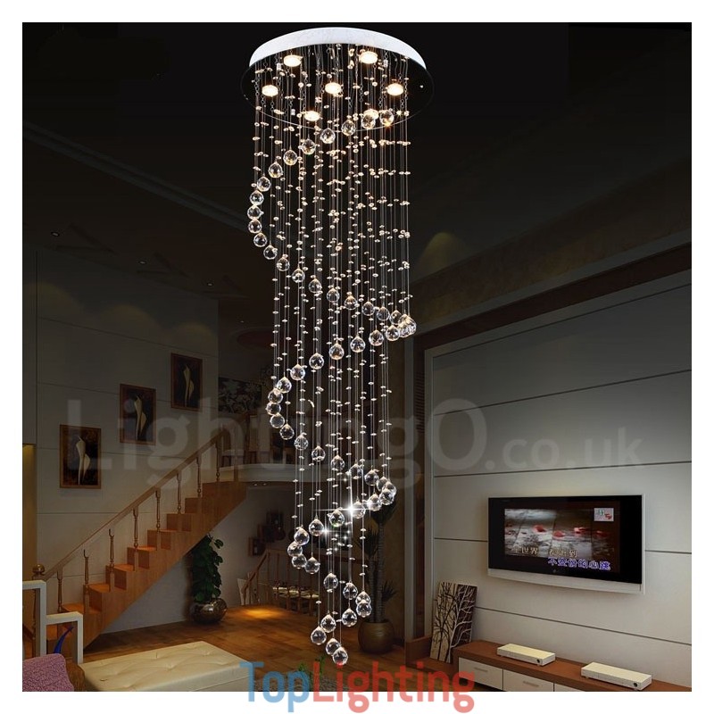 7 Lights Modern K9 Crystal Ceiling Pendant Light Indoor Chandelier Lighting Lamps Fixtures