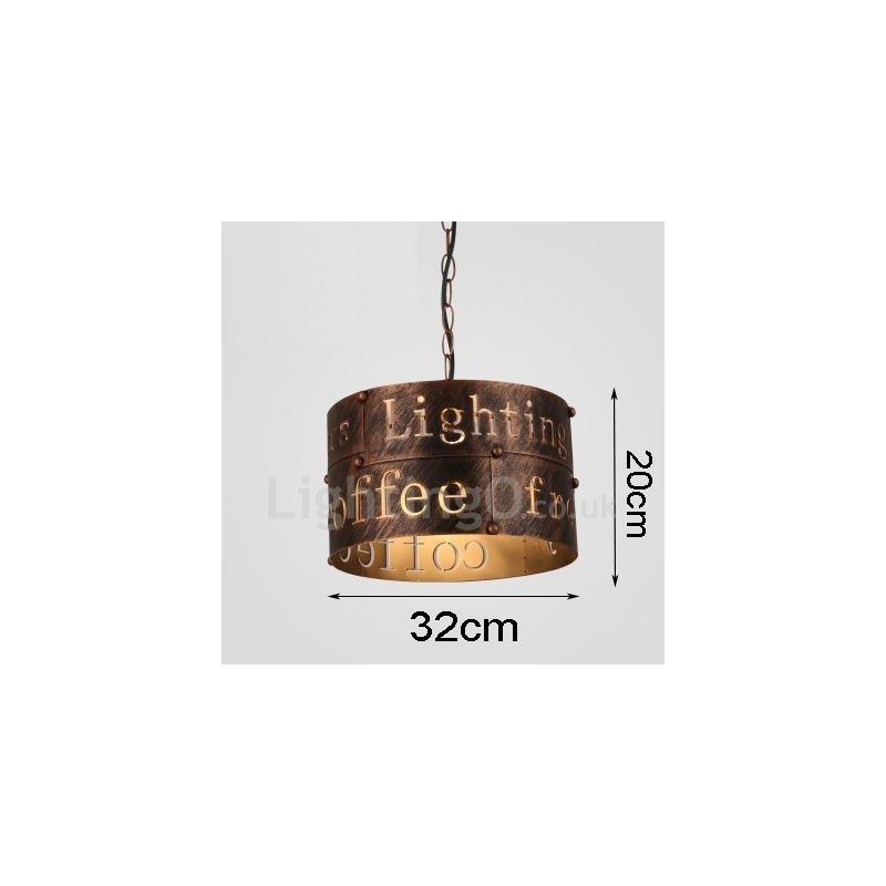 1 Light Retro Vintage Pendant Light Cafe House Pendant Lamp