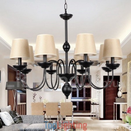 8 Light Rustic Retro Contemporary Candle Style Chandelier 8 Light Rustic Retro Contemporary Candle Style Chandelier