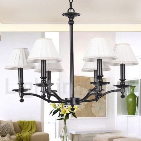 6 Light Retro Rustic Candle Style Chandelier 6 Light Retro Rustic Candle Style Chandelier