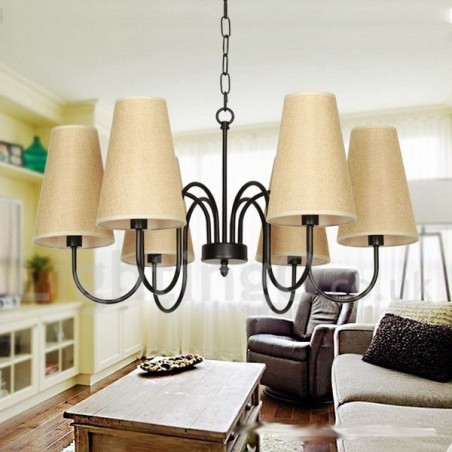 6 Light Retro Contemporary Candle Style Chandelier 6 Light Retro Contemporary Candle Style Chandelier
