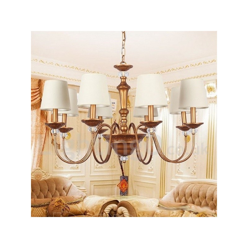 8 Light Retro Candle Style Chandelier