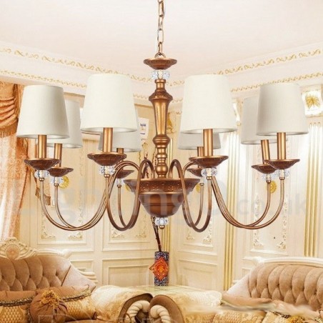 8 Light Retro Candle Style Chandelier 8 Light Retro Candle Style Chandelier