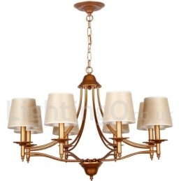 8 Light Rustic Retro Mediterranean Style Candle Style Chandelier