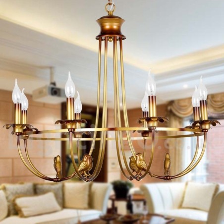 8 Light Rustic Retro Candle Style Chandelier 8 Light Rustic Retro Candle Style Chandelier