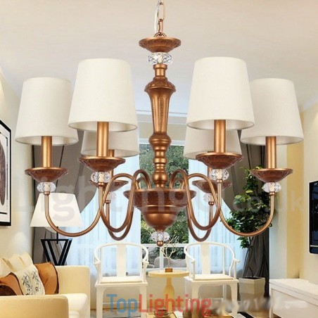 6 Light Rustic Black Retro Candle Style Chandelier 6 Light Rustic Black Retro Candle Style Chandelier