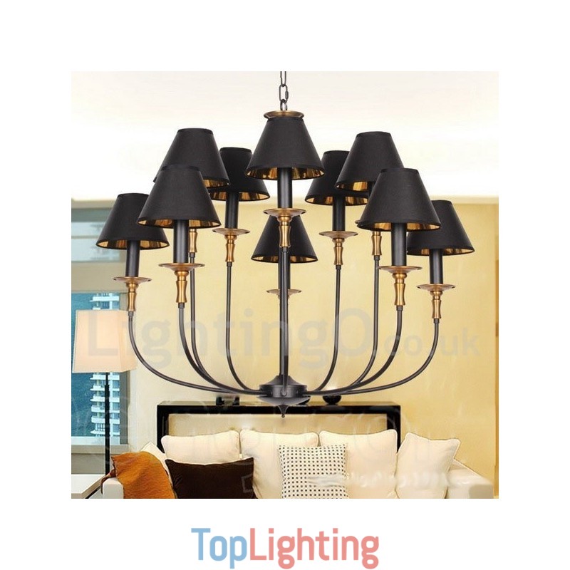 Retro Contemporary Candle Style Chandelier