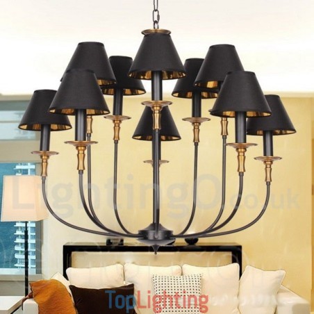 Retro Contemporary Candle Style Chandelier