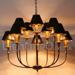 Retro Contemporary Candle Style Chandelier