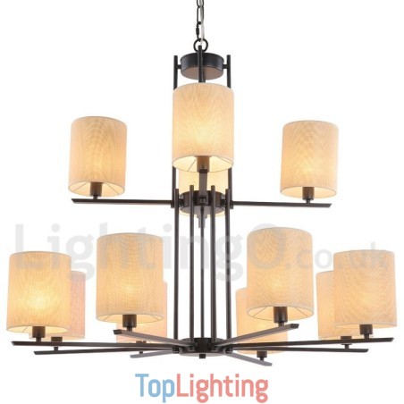 12 Light Rustic Retro Black 2 Tier Large Chandelier Candle Style Chandelier 12 Light Rustic Retro Black 2 Tier Large Chandelier Candle Style Chandelier