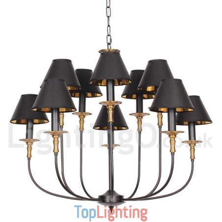 Retro Black 2 Tier Large Chandelier Candle Style Chandelier Retro Black 2 Tier Large Chandelier Candle Style Chandelier