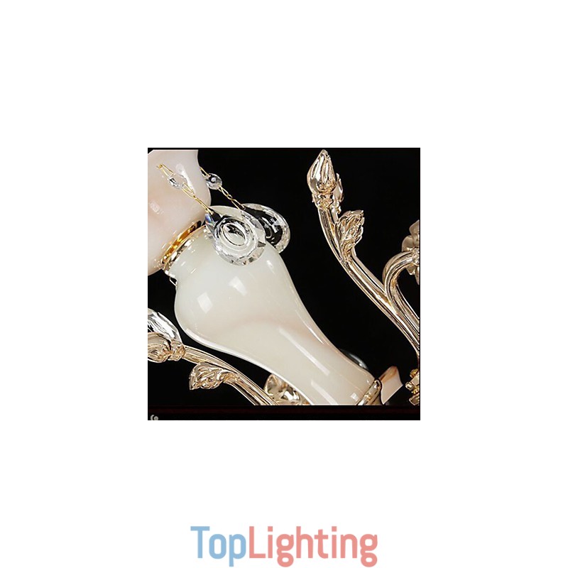 European Style Pendant Zinc Alloy Imitation Jade Crystal Pendant