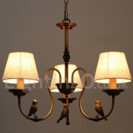 3 Light Modern Contemporary Rustic Retro Candle Style Chandelier