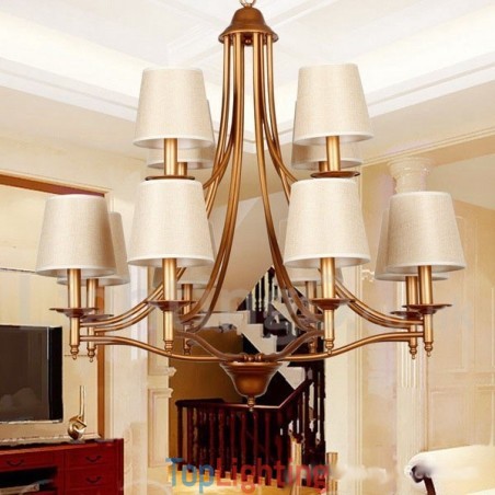 12 Light Rustic Retro Mediterranean Style Candle Style Chandelier 12 Light Rustic Retro Mediterranean Style Candle Style Chandelier