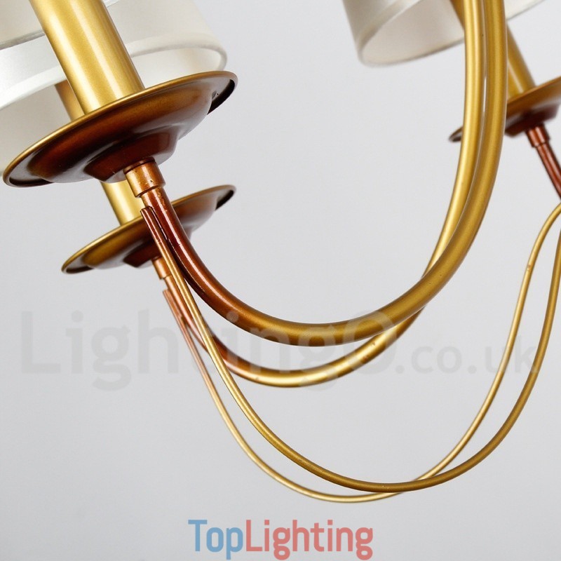 6 Light Rustic Mediterranean Style Modern Contemporary Candle Style Chandelier
