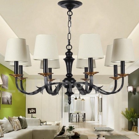 8 Light Retro Candle Style Chandelier 8 Light Retro Candle Style Chandelier