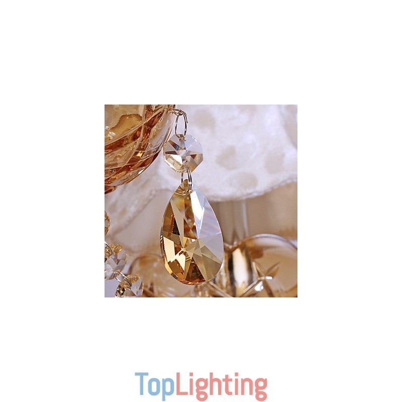 European Style Luxury 6 Light Chandelier With K9 Crystal
