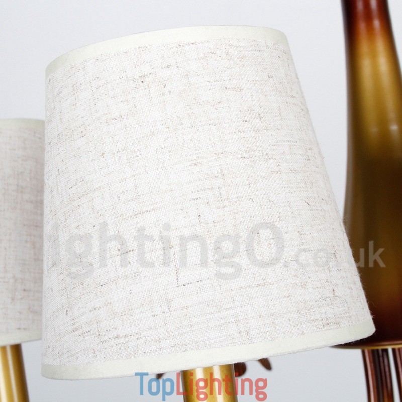 8 Light Modern Contemporary Rustic Candle Style Chandelier