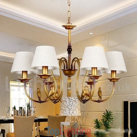 6 Light Modern Contemporary Rustic Retro Candle Style Chandelier 6 Light Modern Contemporary Rustic Retro Candle Style Chandelier