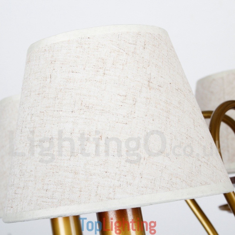 6 Light Modern Contemporary Rustic Retro Candle Style Chandelier