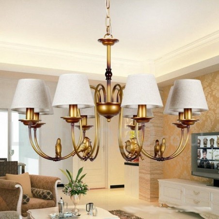 8 Light Modern Contemporary Rustic Retro Candle Style Chandelier 8 Light Modern Contemporary Rustic Retro Candle Style Chandelier