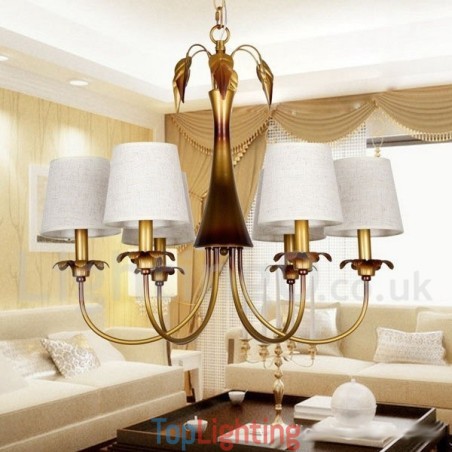 6 Light Modern Contemporary Rustic Candle Style Chandelier 6 Light Modern Contemporary Rustic Candle Style Chandelier