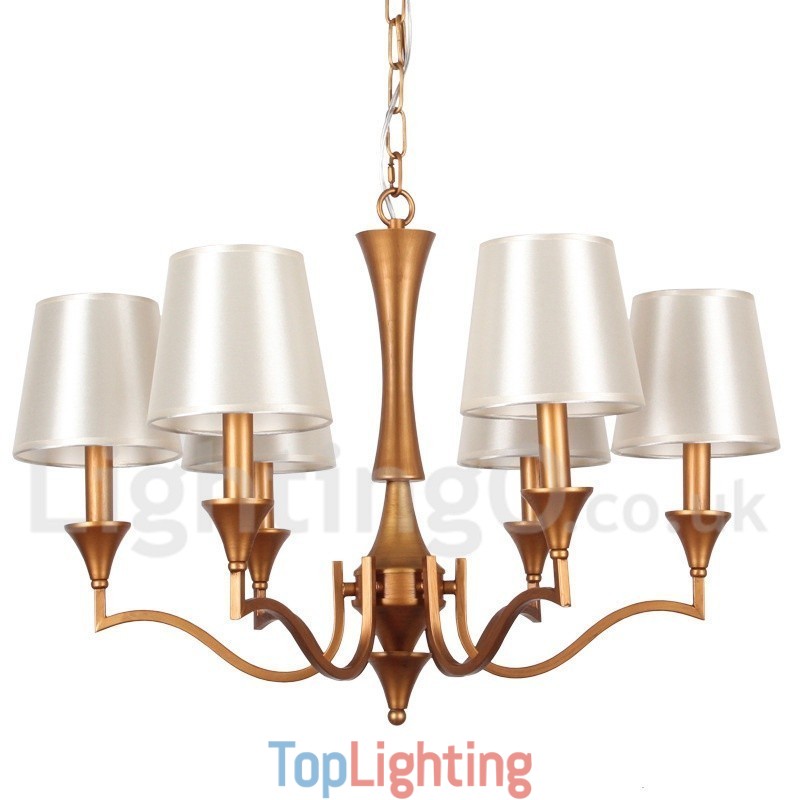 6 Light Mediterranean Style Candle Style Chandelier