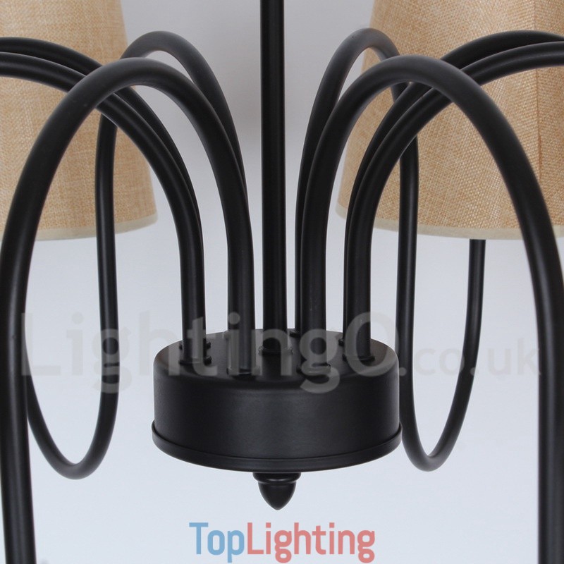 8 Light Contemporary Rustic Mediterranean Style Candle Style Chandelier