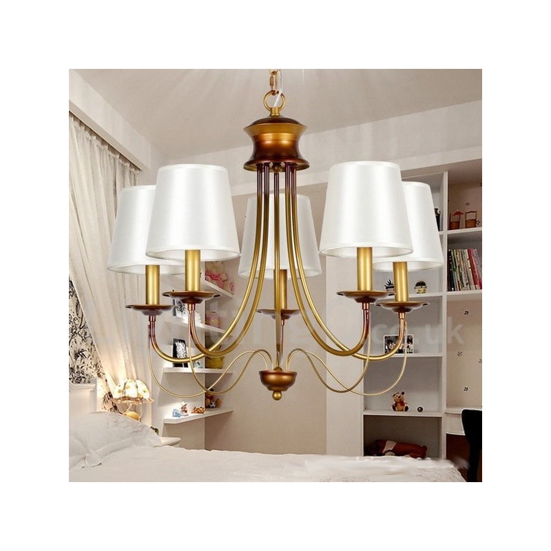 5 Light Rustic Mediterranean Style Modern Contemporary Candle Style Chandelier