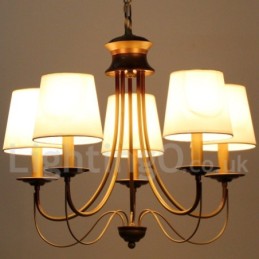 5 Light Rustic Mediterranean Style Modern Contemporary Candle Style Chandelier