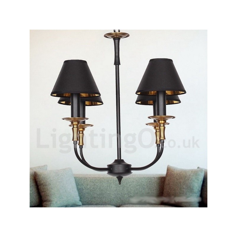 4 Light Retro Contemporary Candle Style Chandelier