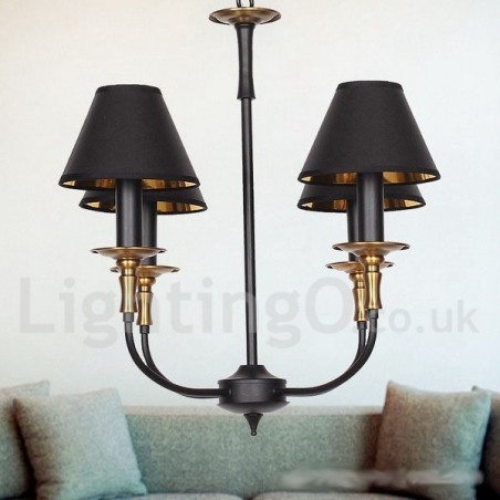 4 Light Retro Contemporary Candle Style Chandelier 4 Light Retro Contemporary Candle Style Chandelier