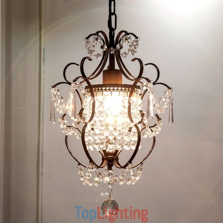 Iron Painting Chandelier with Clear Crystal Modern Lighting Lamp Iron Painting Chandelier with Clear Crystal Modern Lighting Lamp