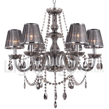 6 Light K9 Crystal Candle Style Chandelier 6 Light K9 Crystal Candle Style Chandelier