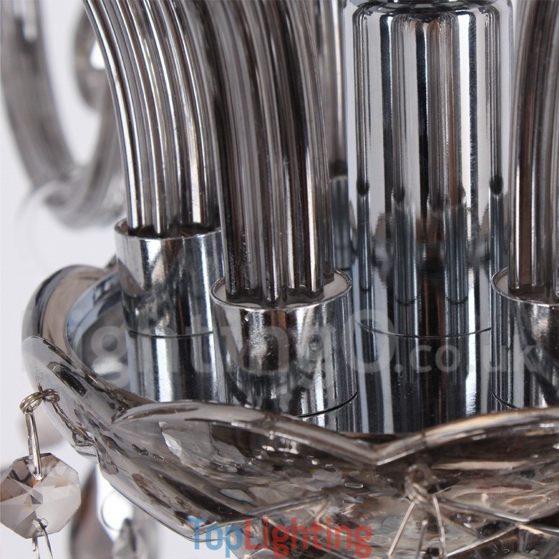 8 Light K9 Crystal Candle Style Chandelier