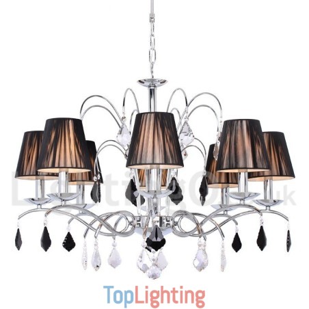 8 Light Contemporary K9 Crystal Candle Style Chandelier 8 Light Contemporary K9 Crystal Candle Style Chandelier