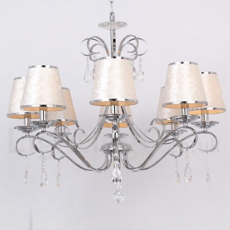 8 Light Contemporary K9 Crystal Candle Style Chandelier 8 Light Contemporary K9 Crystal Candle Style Chandelier