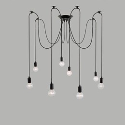 8 Lights Chandelier Pendant Light Traditional Classic Retro Metal