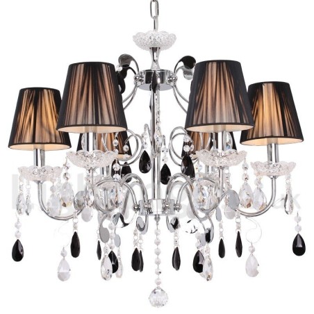 6 Light Contemporary K9 Crystal Candle Style Chandelier 6 Light Contemporary K9 Crystal Candle Style Chandelier