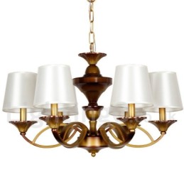 6 Light Retro Mediterranean Style Rustic Candle Style Chandelier