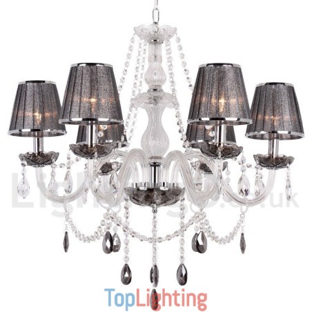 6 Light K9 Crystal Candle Style Chandelier 6 Light K9 Crystal Candle Style Chandelier