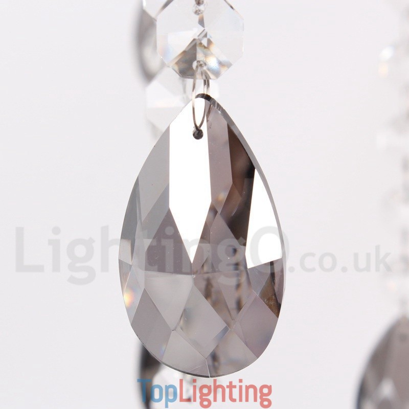 6 Light K9 Crystal Candle Style Chandelier