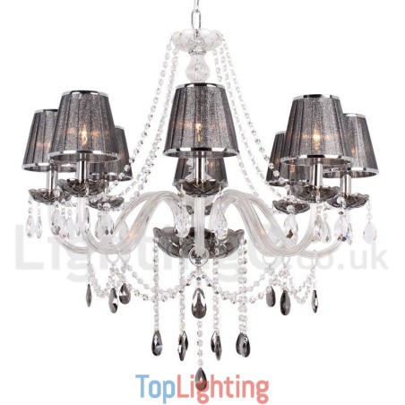 8 Light K9 Crystal Candle Style Chandelier 8 Light K9 Crystal Candle Style Chandelier