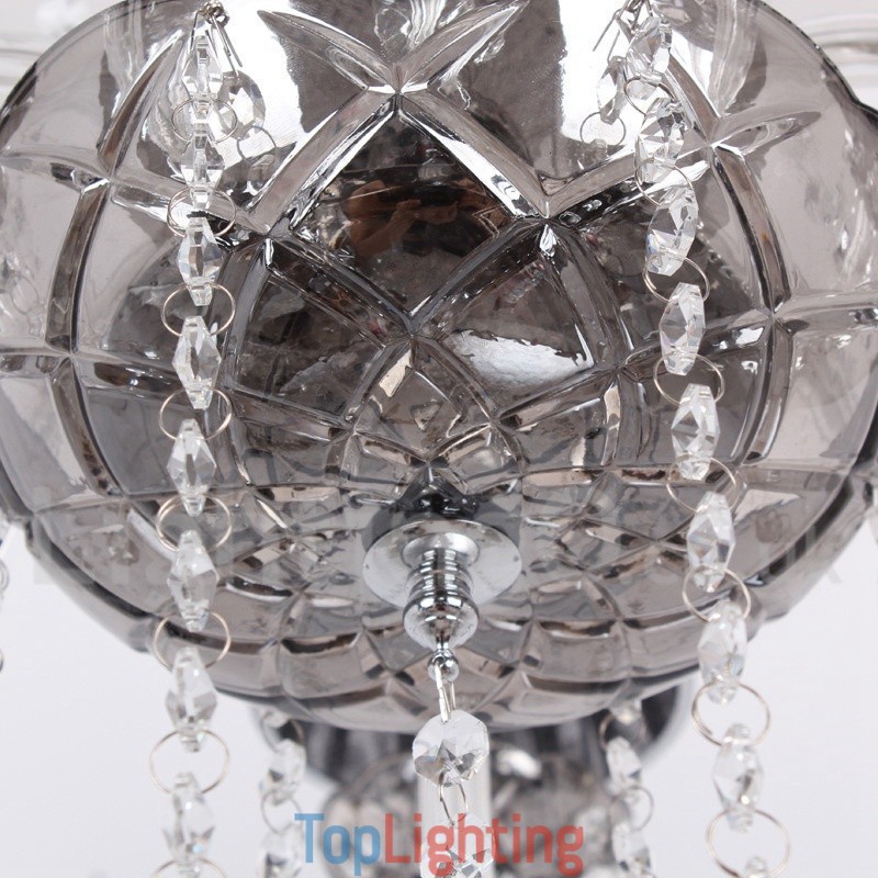 8 Light K9 Crystal Candle Style Chandelier
