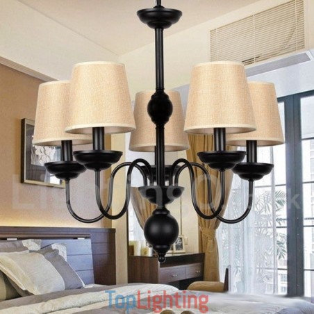 5 Light Rustic Retro Contemporary Candle Style Chandelier 5 Light Rustic Retro Contemporary Candle Style Chandelier