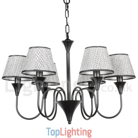 6 Light Rustic Modern Contemporary Retro Black Candle Style Chandelier 6 Light Rustic Modern Contemporary Retro Black Candle Style Chandelier
